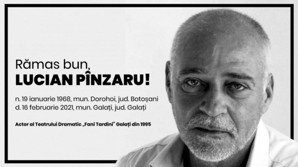 Lucian Pânzaru s-a stins din viață la doar 53 de ani! Lumea Teatrului din Galați se află acum în doliu