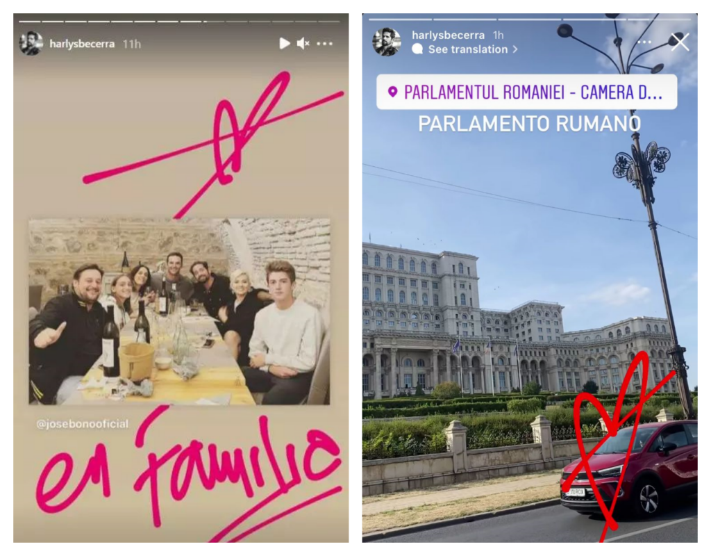 Noul iubit al Lidiei Buble, în vizită pe la București. De unde a postat Harlys Beccera fotografii în social media