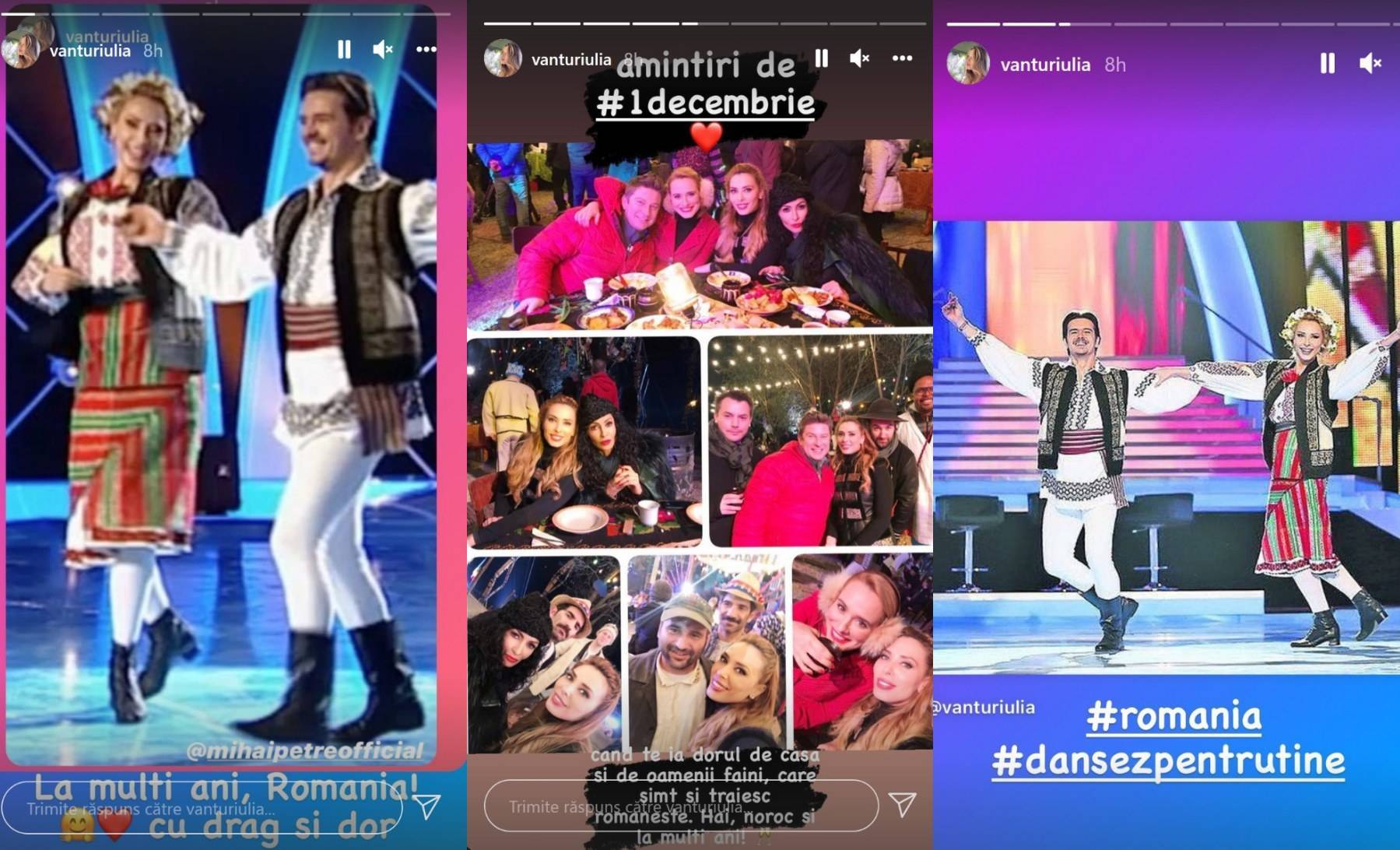 Iulia Vântur nu este în România astăzi, de 1 Decembrie, dar transmite gânduri frumoase și patriotice tocmai din India