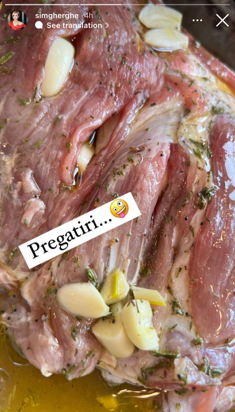 Simona Gherghe pregătește deja cele mai bune bucate pentru masa festivă din seara de Revelion.