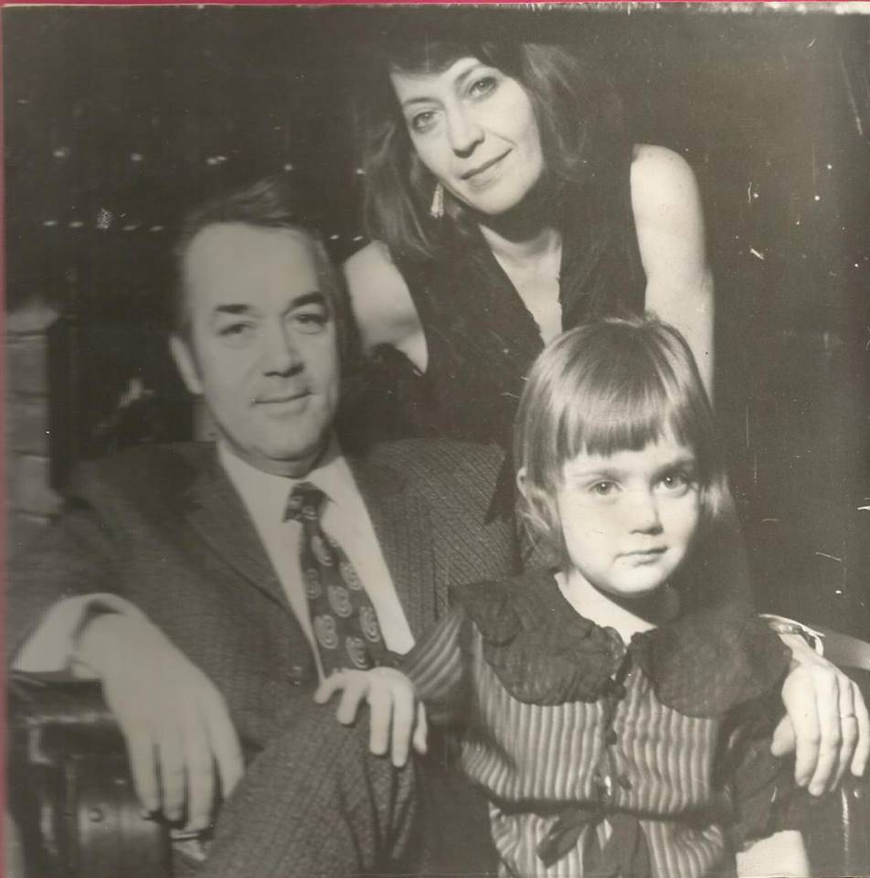 Cu sotul, Victor Anagnoste, si fiica, Oana