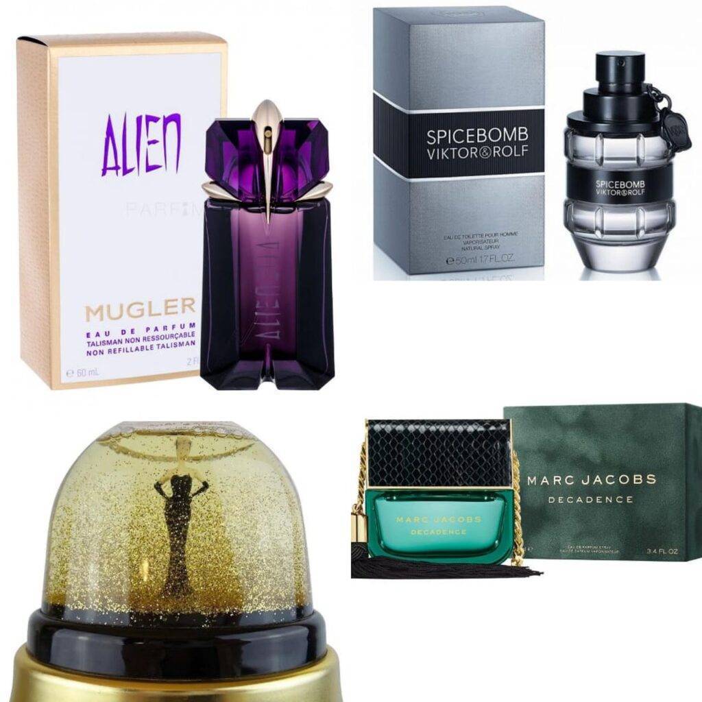 Parfumuri cu sticluțe interesante. Brand-urile de lux nu mai țin cont de forma sau culoarea sticluțelor de parfum