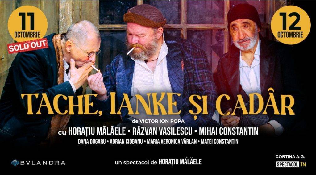 „Take, Ianke și Cadâr” după V. I. Popa cu Horațiu Mălăiele la Teatrul „Bulandra” din București, miercuri 1 iunie „Take, Ianke și Cadâr” după V. I. Popa cu Horațiu Mălăiele la Teatrul „Bulandra” din București, miercuri 1 iunie