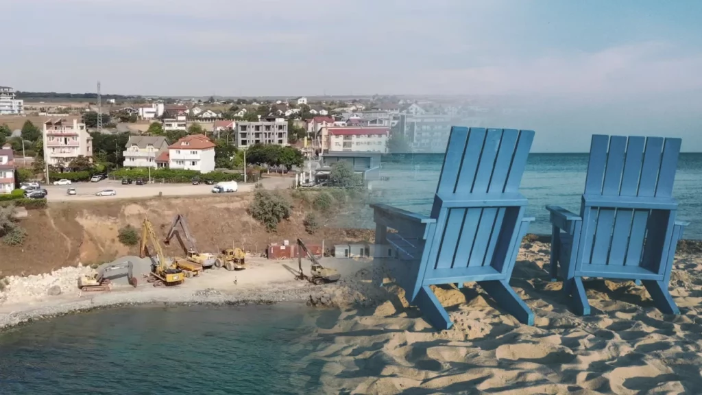 Nouă stațiune pe litoral! Plaja creată pe o distanță de 1,2 kilometri